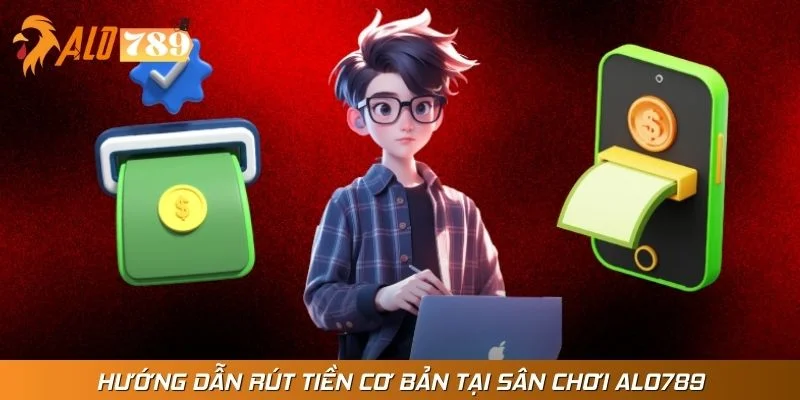 Hướng dẫn rút tiền cơ bản tại sân chơi Alo789